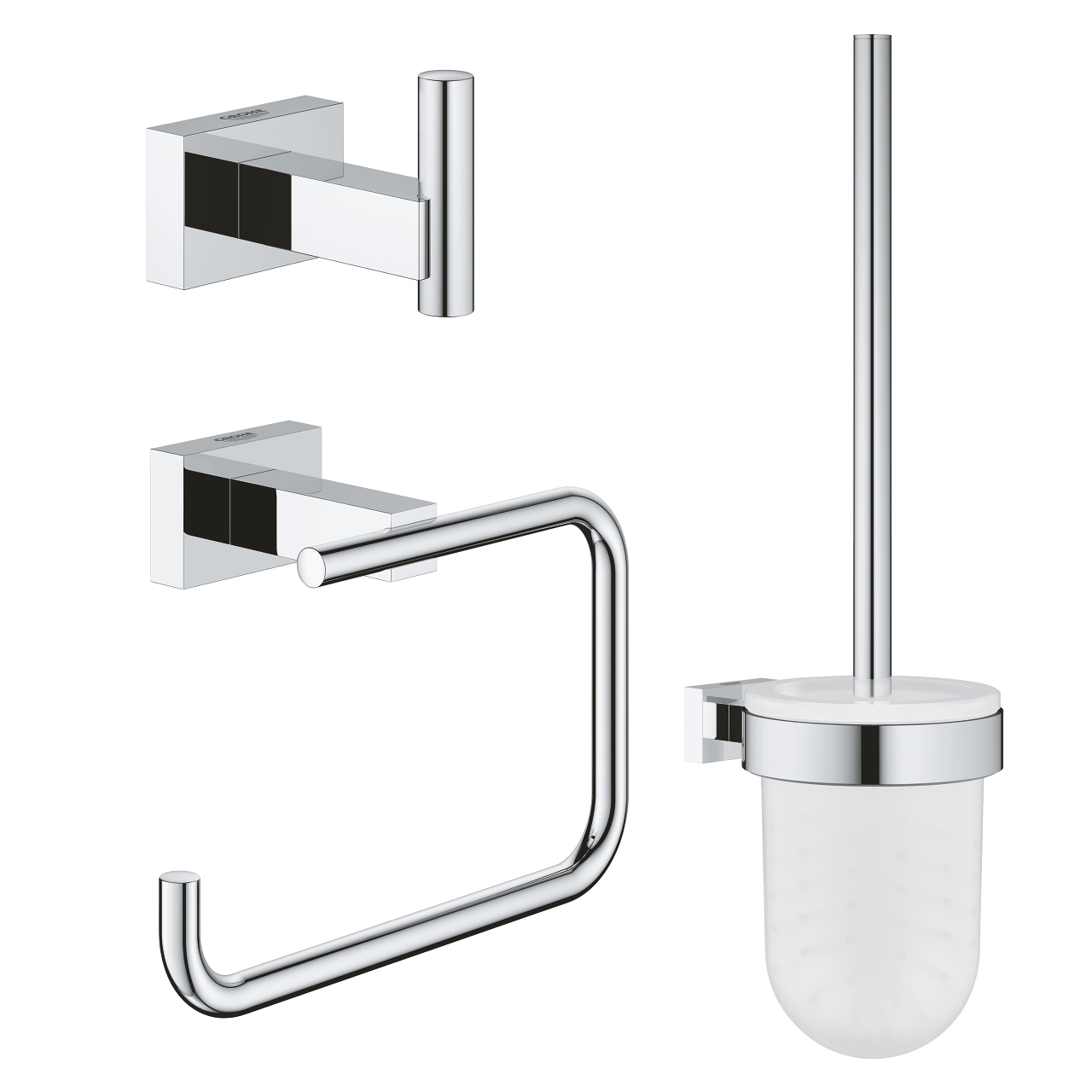 Комплект аксесоари за баня Grohe Essentials Cube 3 в 1